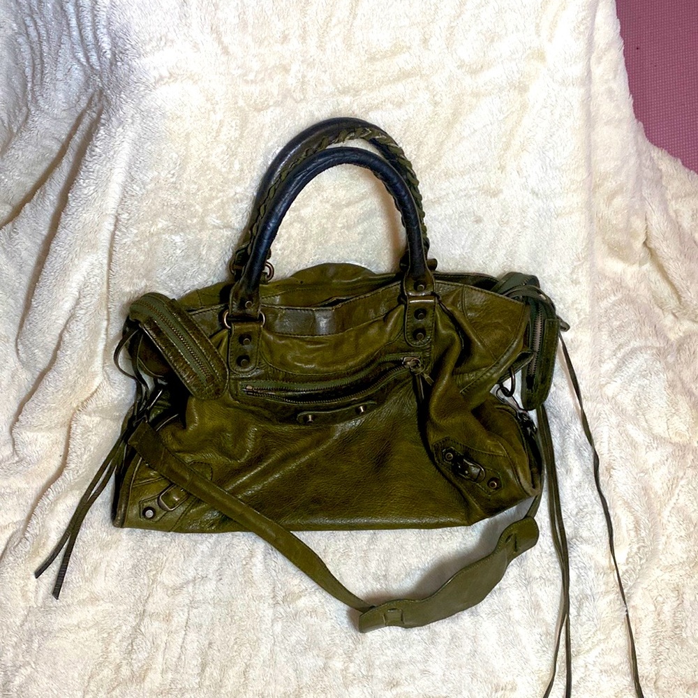 Balenciaga Classic City Olive Green
